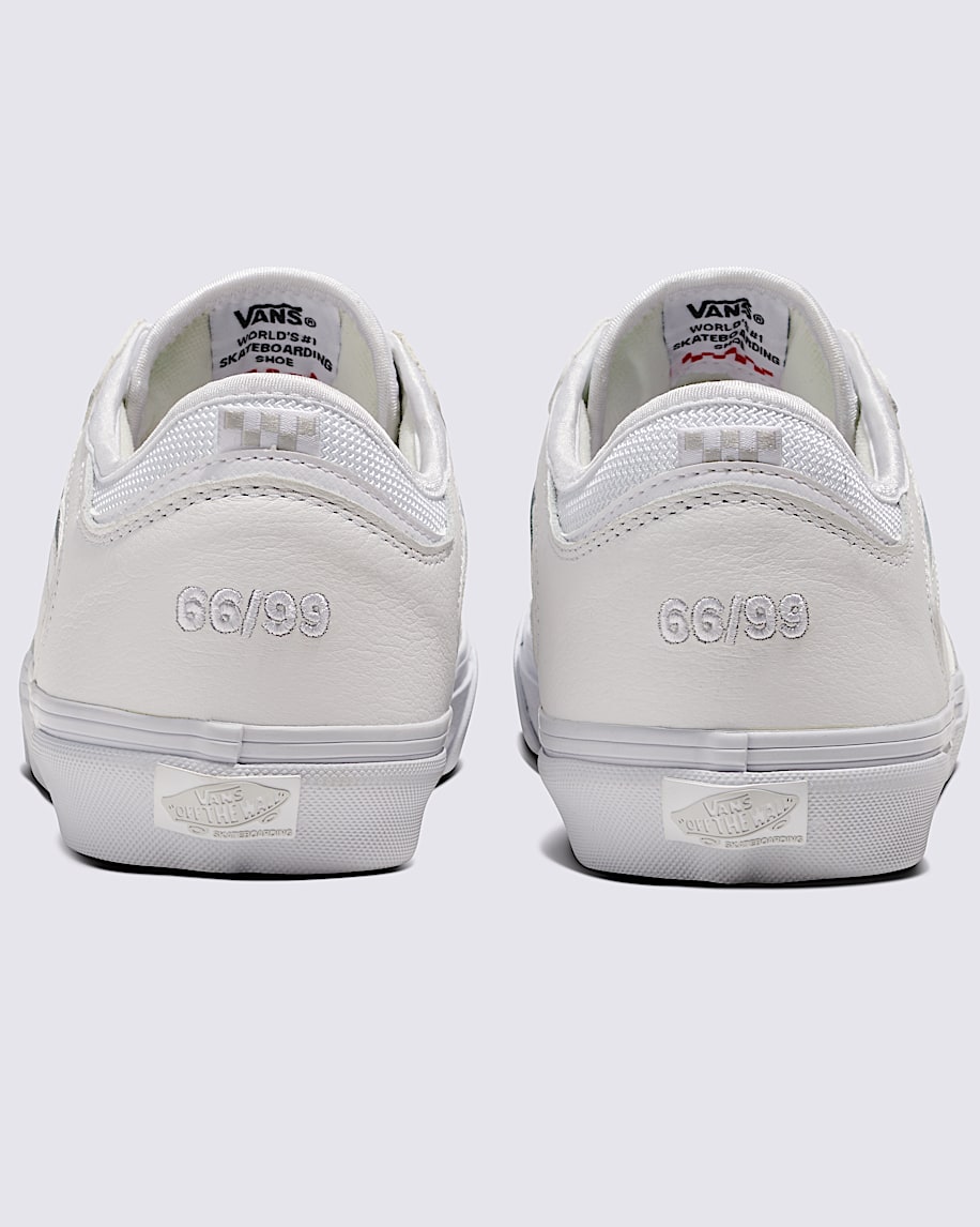 2024最新のスタイル Leather Rowley Skate Shoe Vans | White in 靴