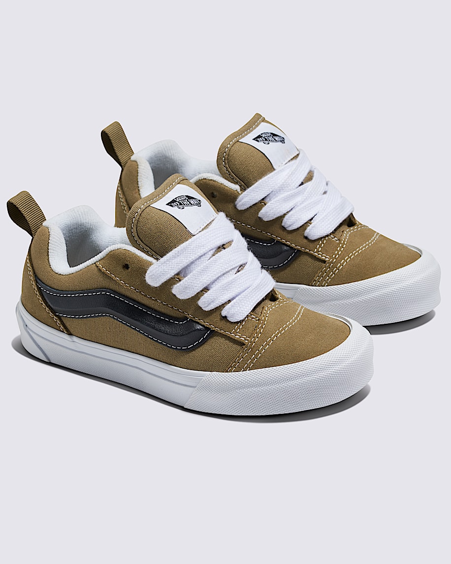 Little Kids Knu Skool Shoe in Olive Brown | Vans