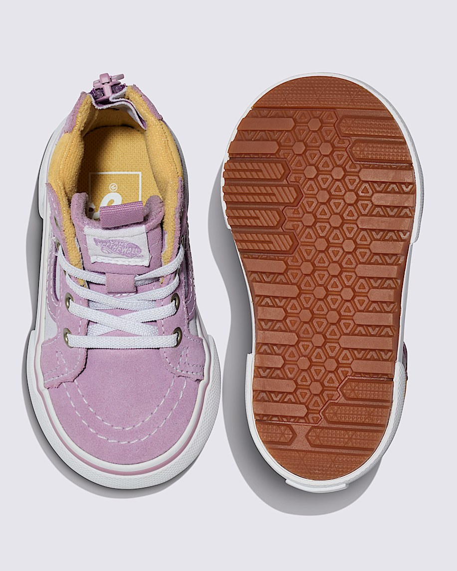Toddler MTE Sk8-Hi Zip Insulated Shoe en Purple / Blue / Yellow | Vans CA