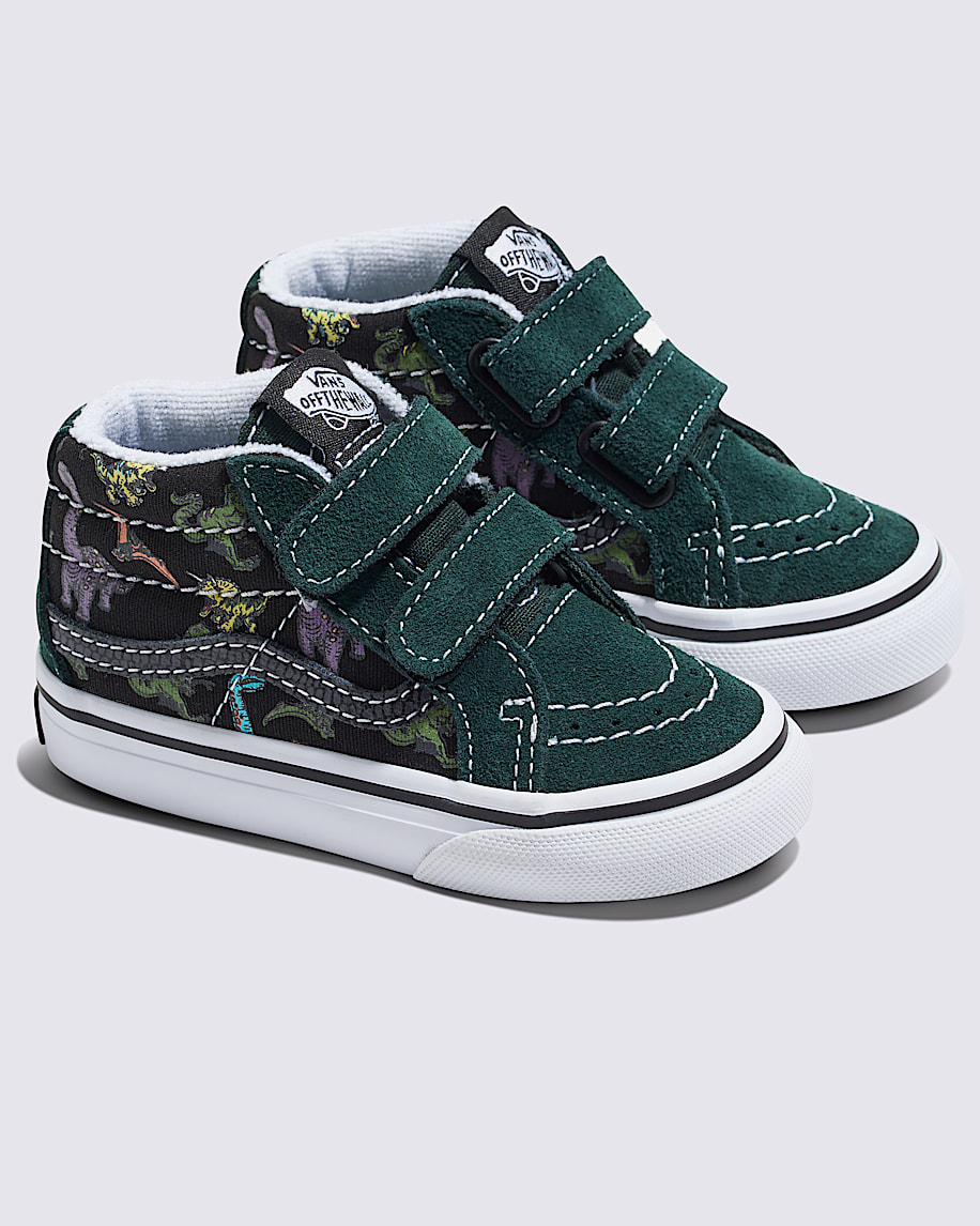Toddler Sk8-Mid Reissue V Glow Shoe in Dino Multi/True White