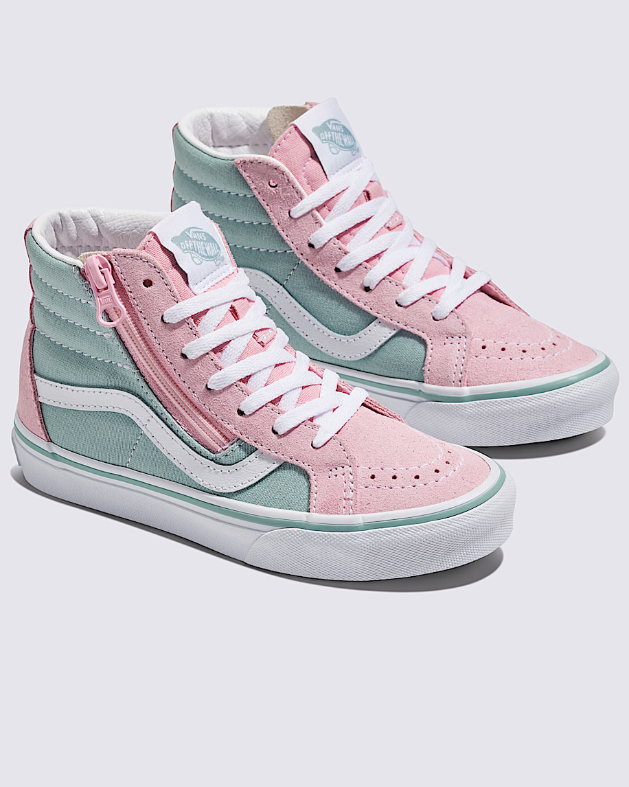 品質が Little Gray 2-Tone in Shoe Zip Side Reissue Sk8-Hi Kids チャーム