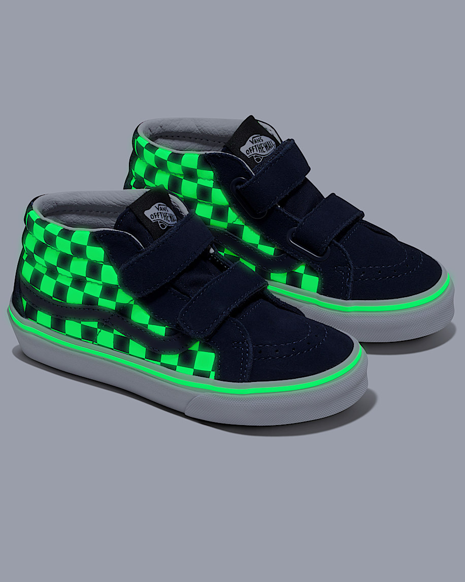 Kids Sk8-Mid Reissue V Shoe in Summer Nights Navy / Glow