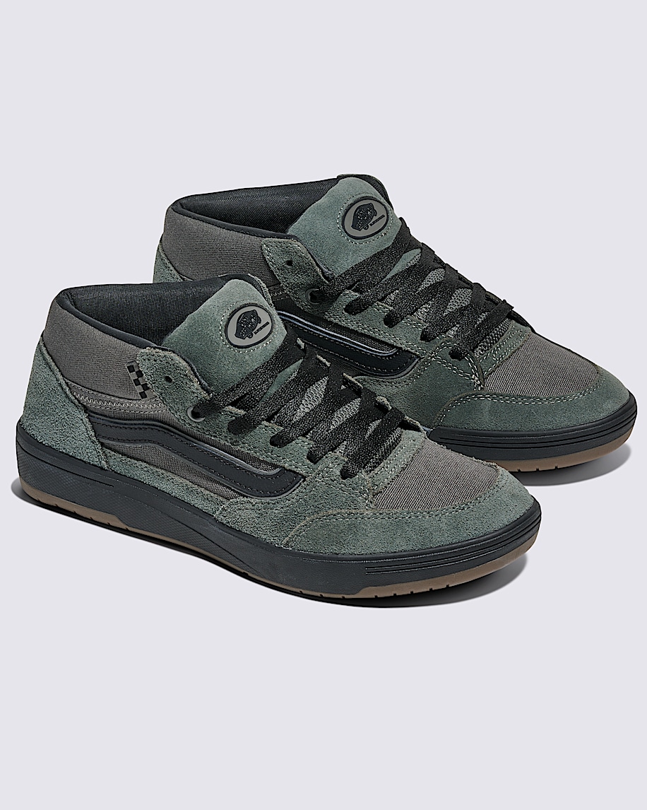 Skate Zahba Mid Shoe in Charcoal Grey / Black | Vans Skate Zahba Mid Shoe in Charcoal Grey / Black | Vans