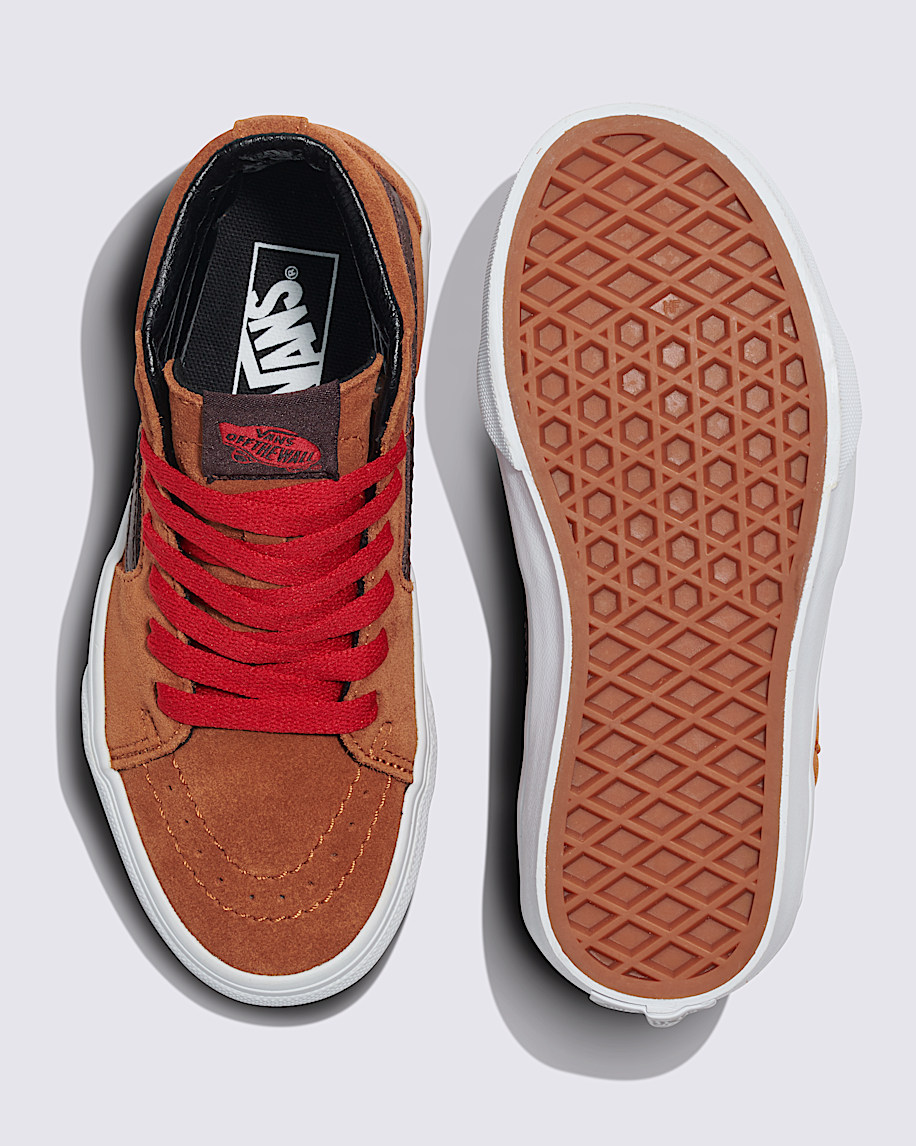 Kids Sk8-Hi Shoe in Glazed Ginger Brown| Vans US