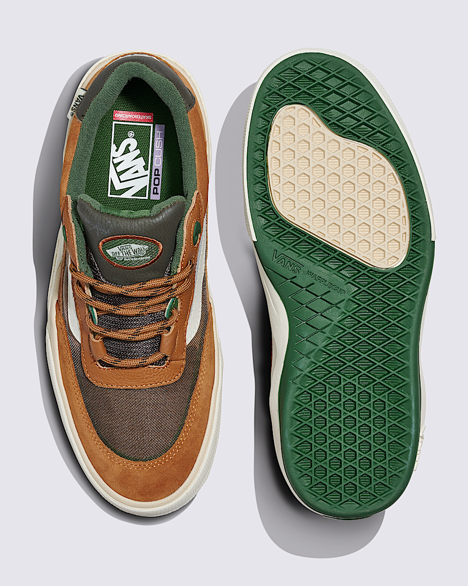 【Vans】☆スニーカー☆ Wayvee Leather Shoe Skate Wayvee Shoe in Glazed Ginger Brown / Green | Vans