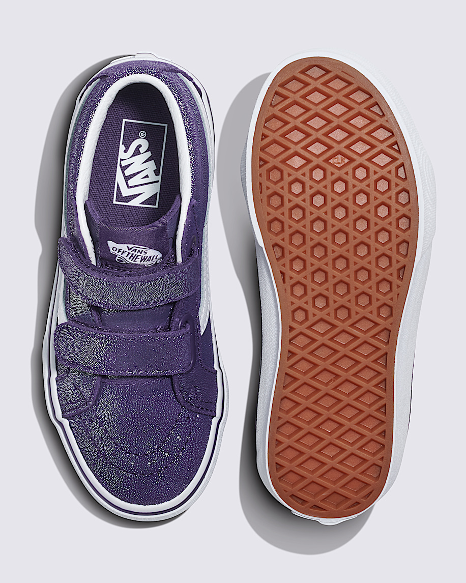 満点の Kids Sk8-Mid Reissue V Shoe in Tinsel Purple| Vans US ミュージック