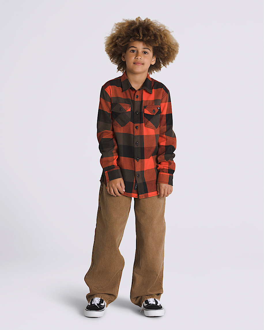 Kids Box Flannel Long Sleeve Shirt - 4