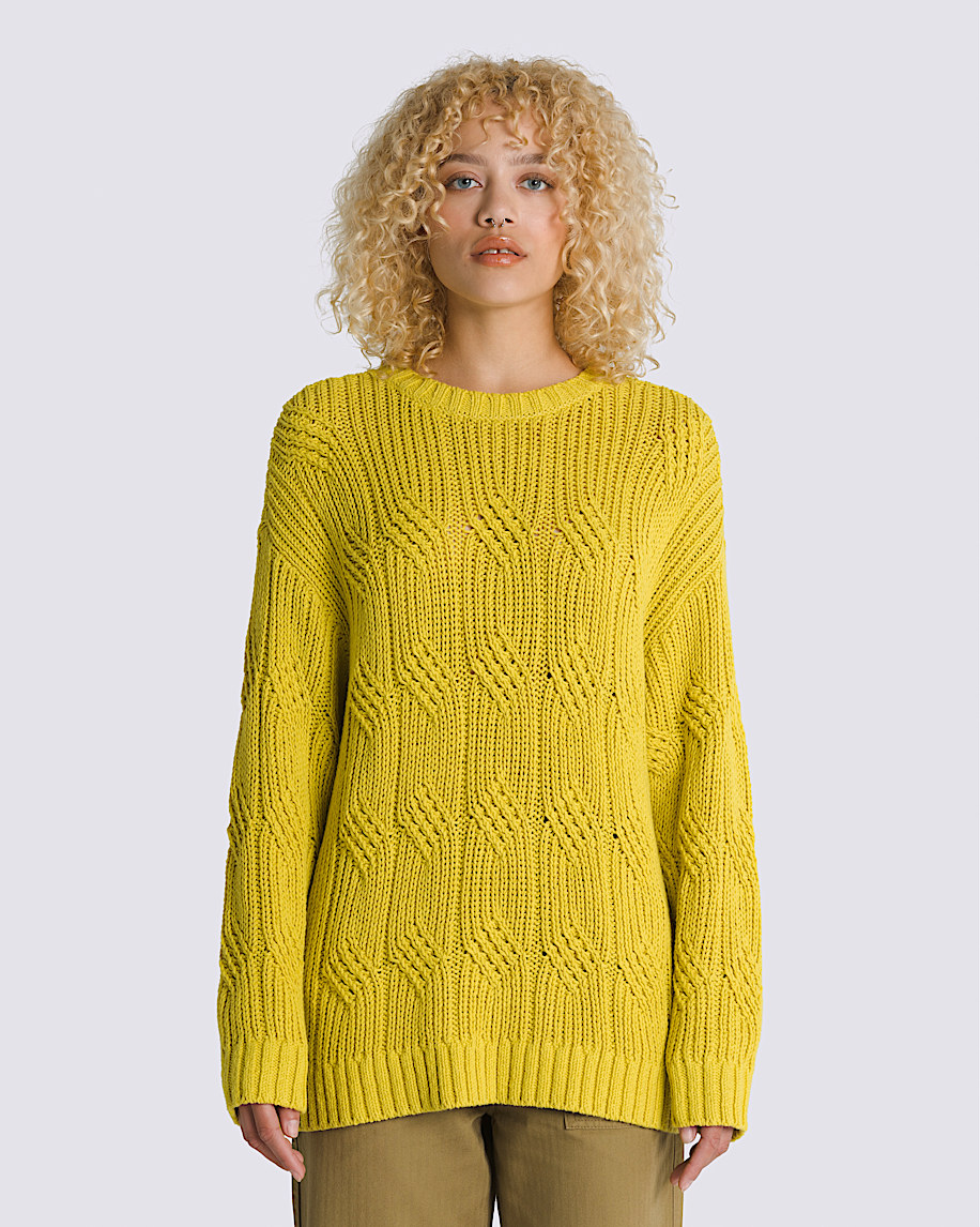 Suzie Cable Crew Sweater - 2