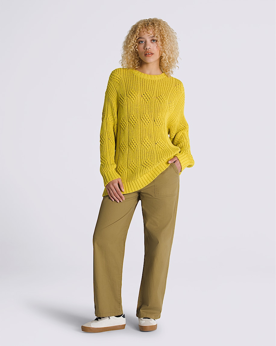 Suzie Cable Crew Sweater - 4