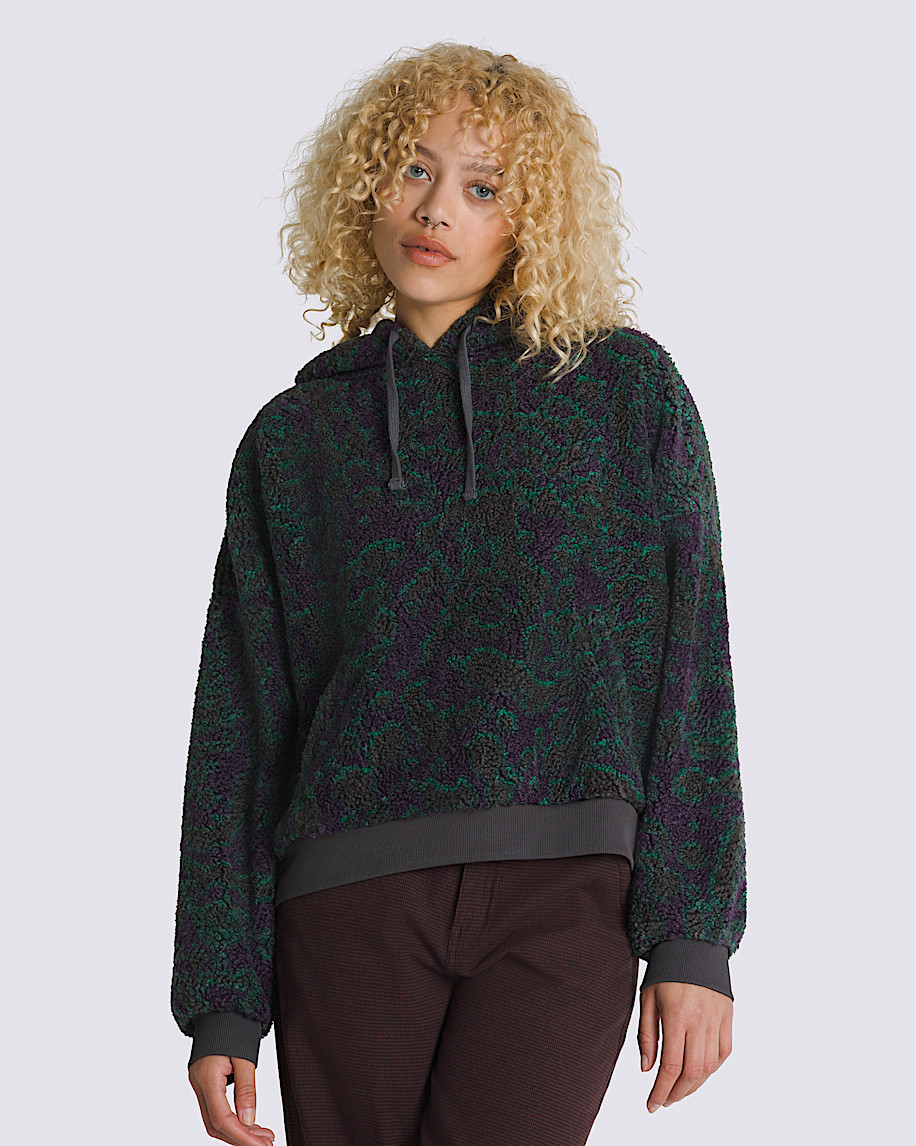 Collett Boucle Loose Pullover Hoodie