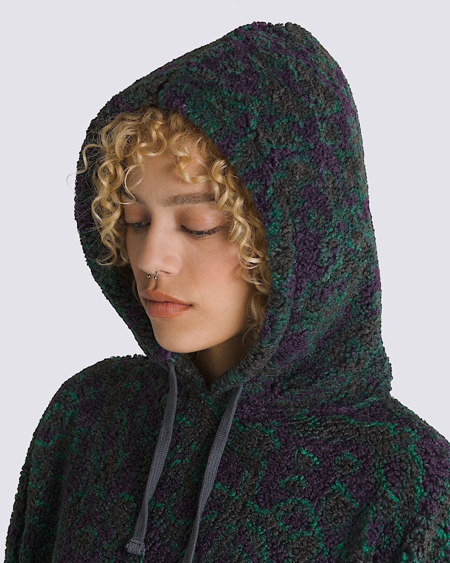 Collett Boucle Loose Pullover Hoodie