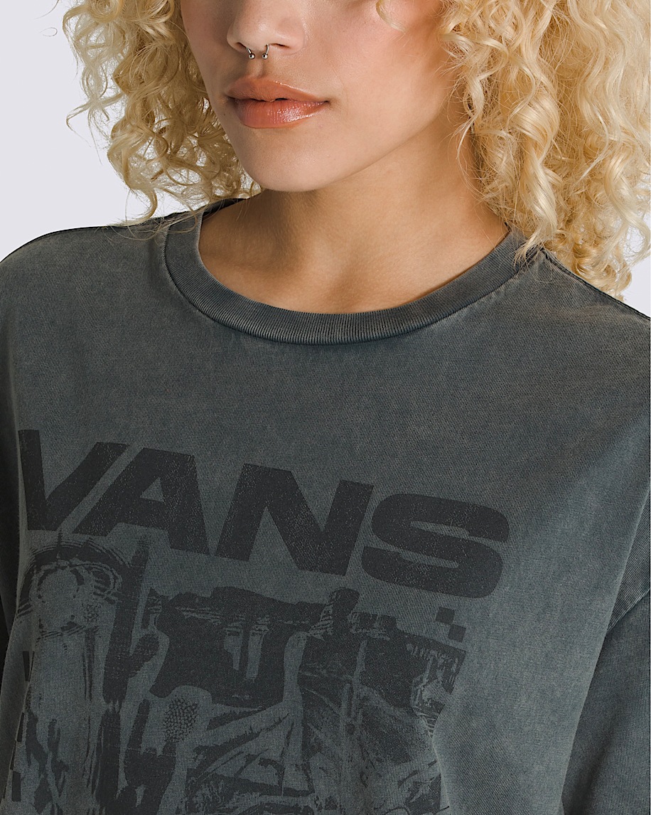 Out There Oversized T-Shirt en Green Gables Grey | Vans CA