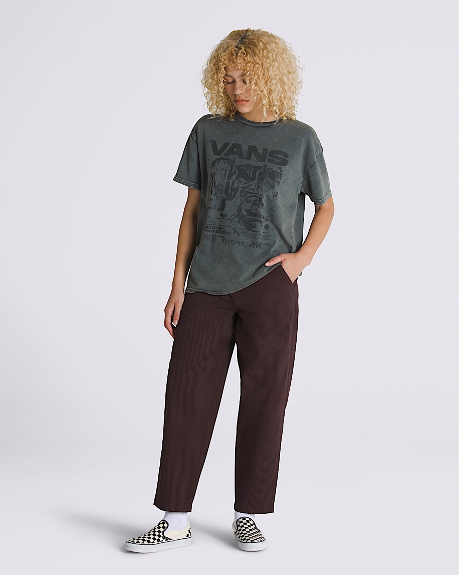 Out There Oversized T-Shirt en Green Gables Grey | Vans CA