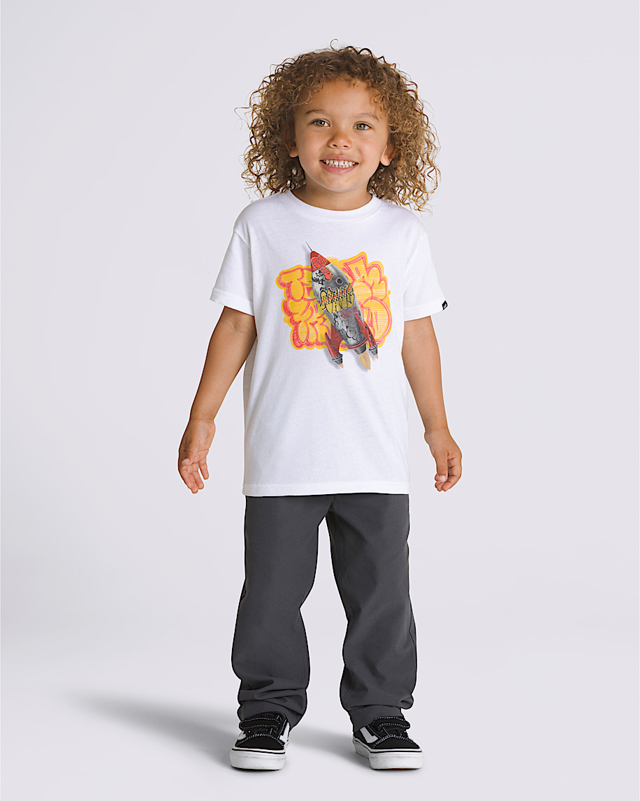 Little Kids Grafitti Rocket T-Shirt - 3