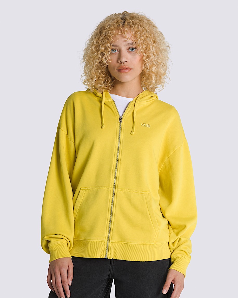 Everyday Oversized Full Zip Hoodie in Yellow | Vans