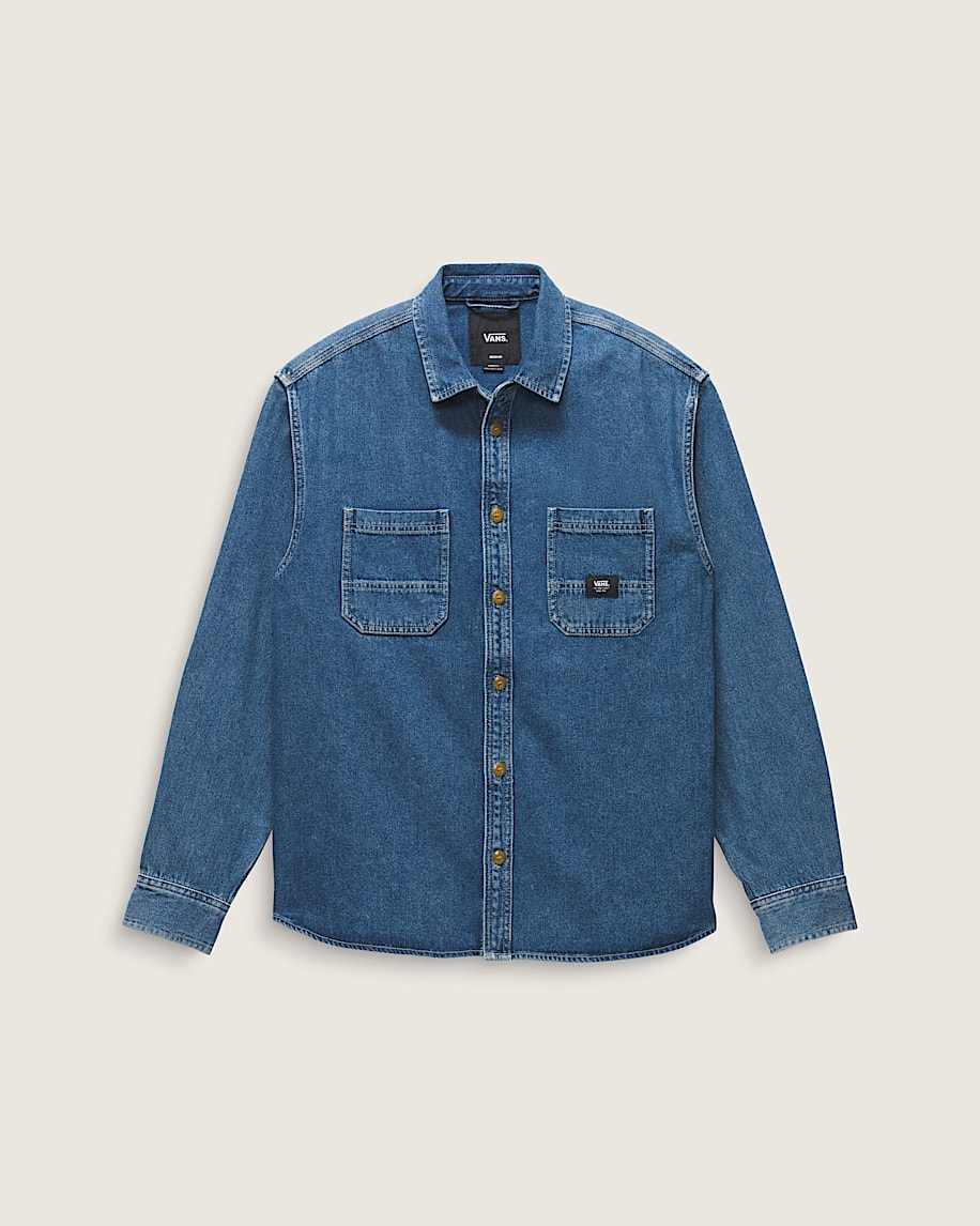 Stevens Denim Long Sleeve Shirt in Vintage Indigo Blue | Vans