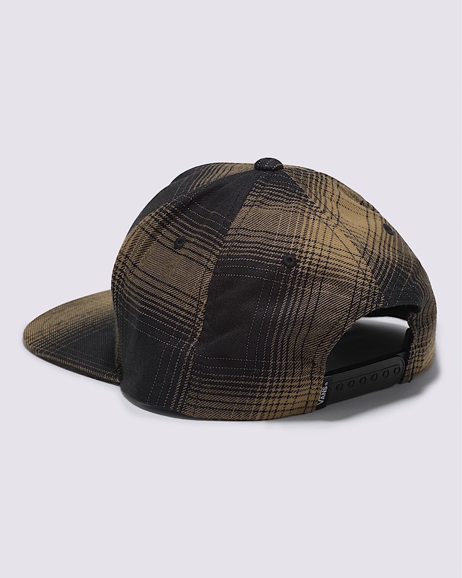 Half Box Snapback Hat in Black / Gothic Olive Brown | Vans