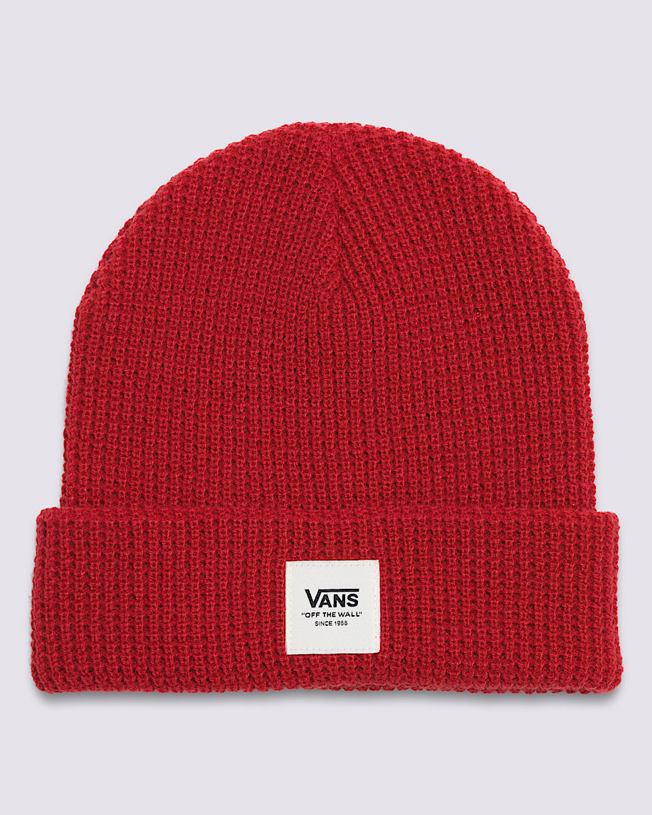 Vans Waffle Cuff Beanie in Chili Pepper Red | Vans