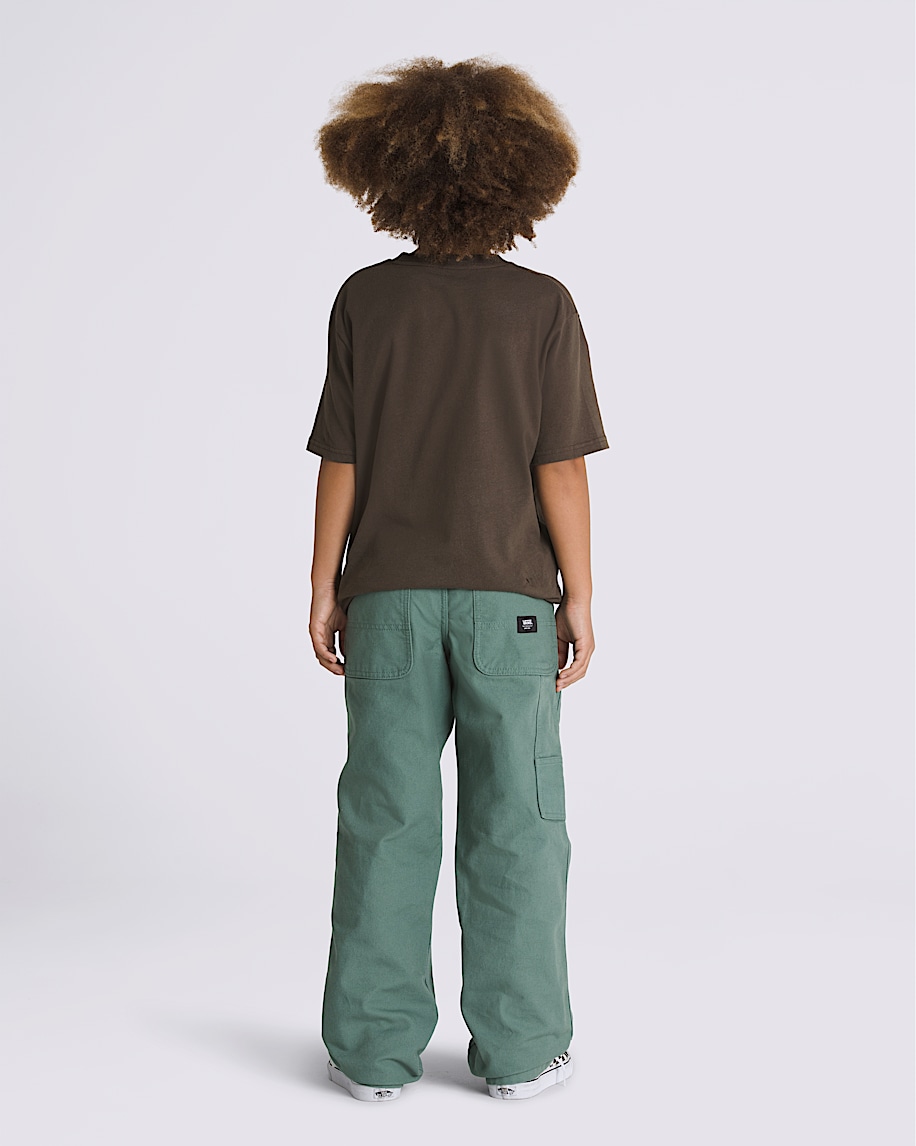 Kids Drill Chore Carpenter Pants in Dark Forest Green | Vans