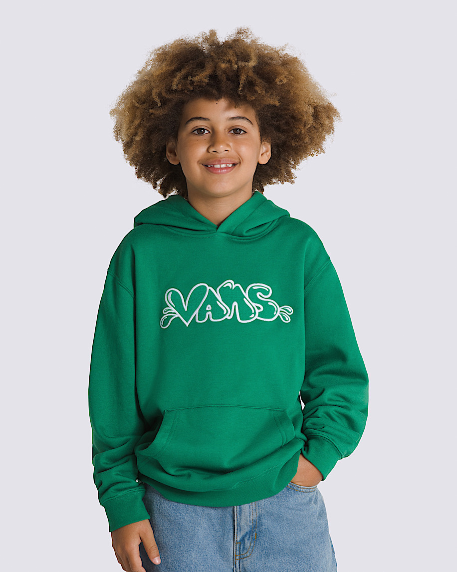 Kids Caps Pullover Hoodie in Verdant Green | Vans
