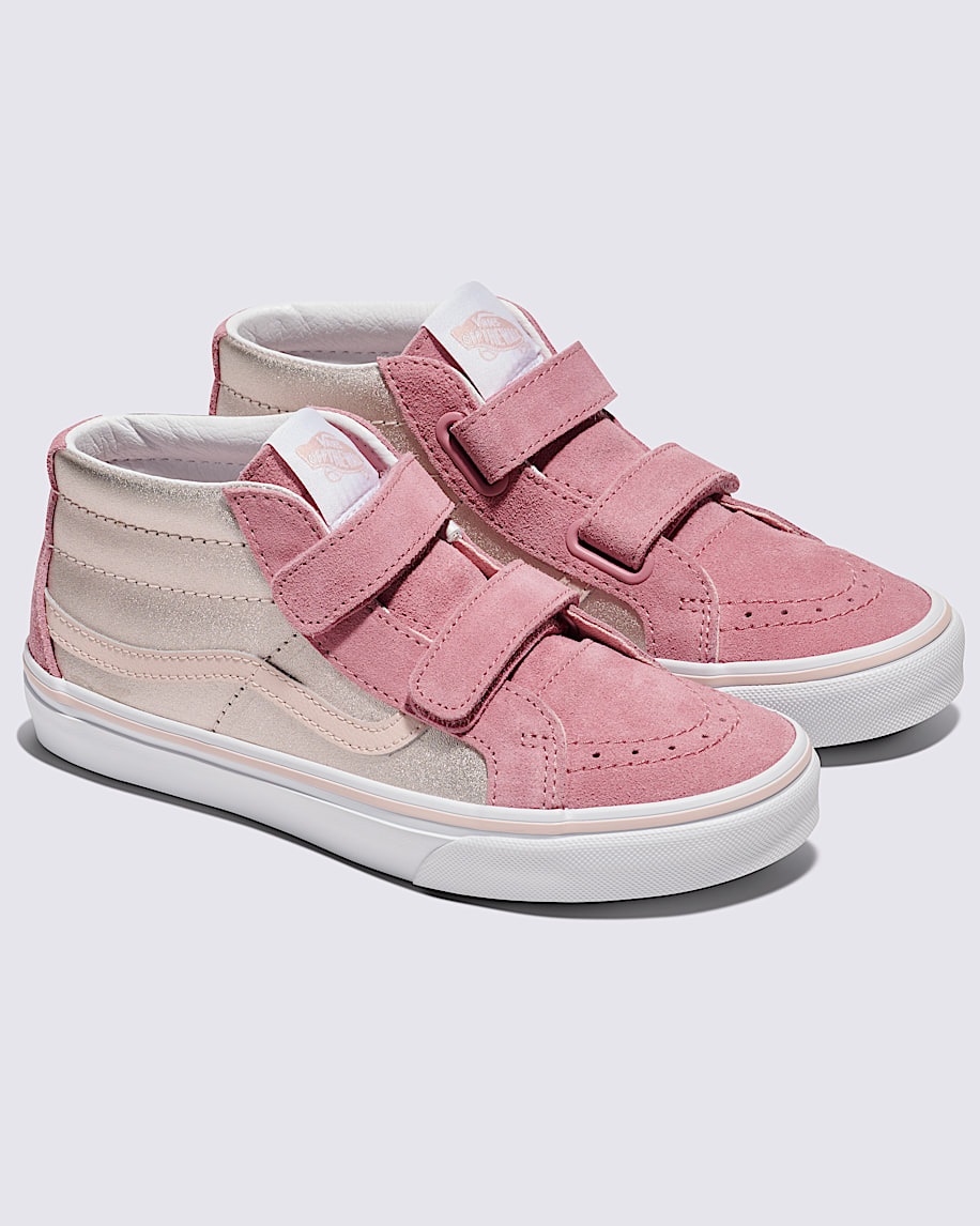 Big Kids Sk8-Mid V Shoe in Metallic Pink | Vans