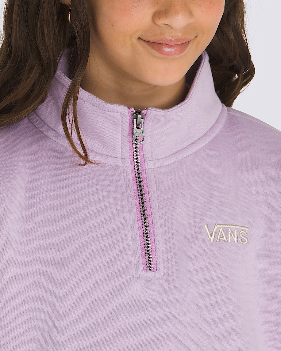 Kids Half Zip Mock Pullover - 5