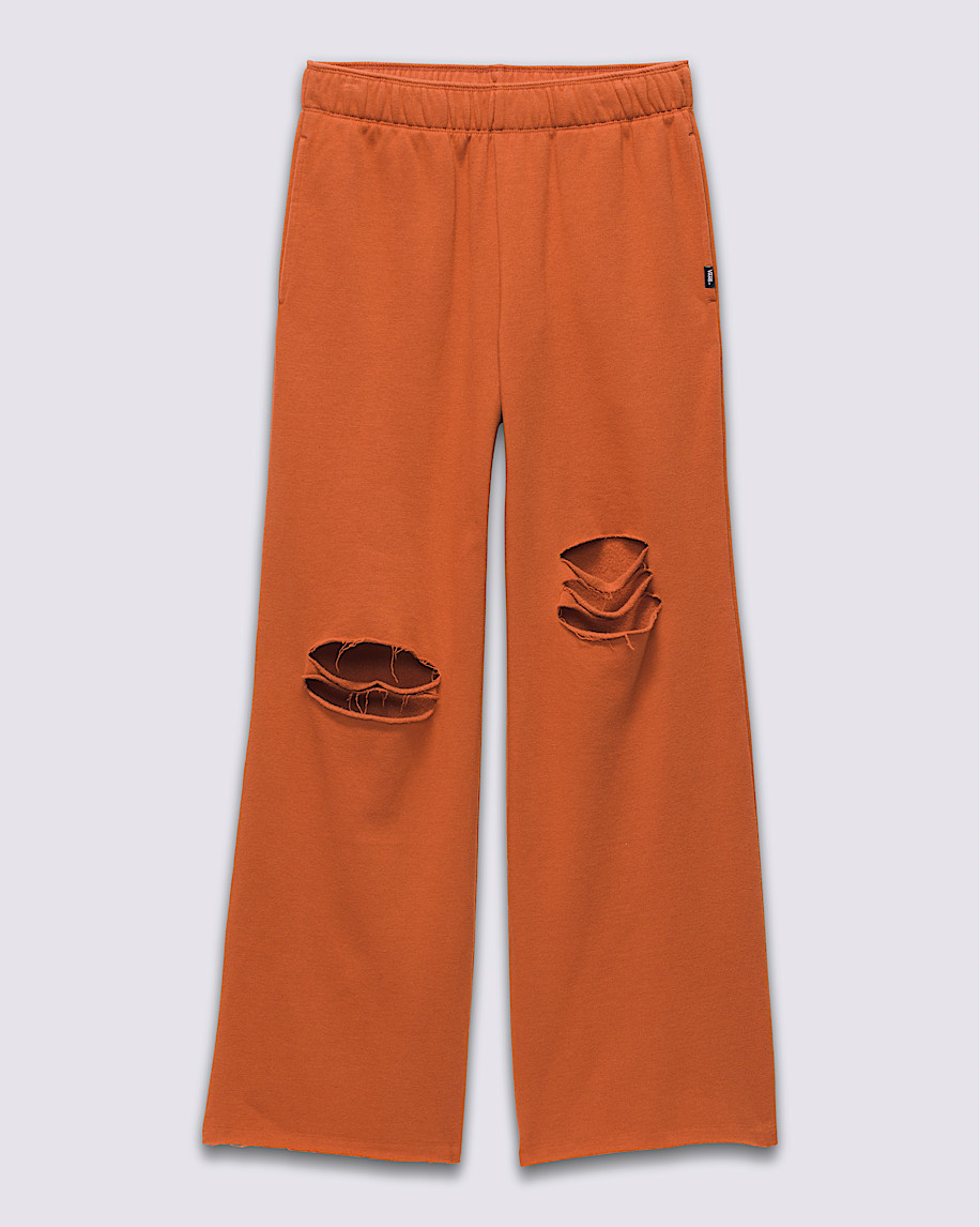 Distressed Fleece Sweatpants - 1