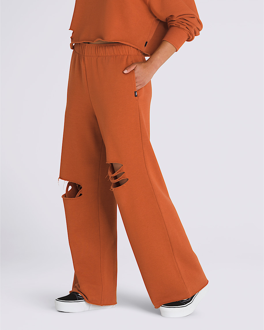 Distressed Fleece Sweatpants