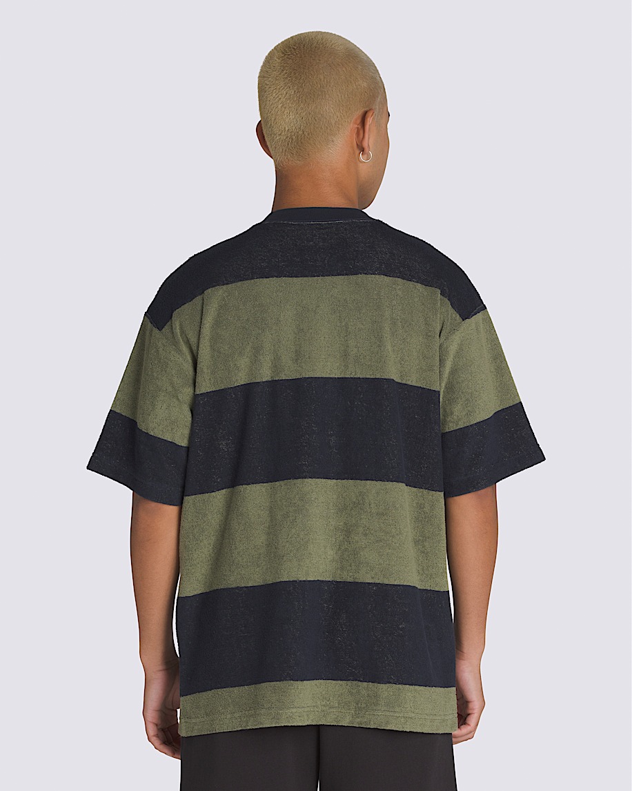 WXYZ Mfg. Co., Black w/Colored Stripes Casual Short Sleeve