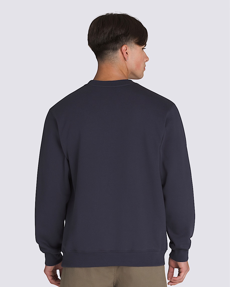 Spray On Loose Crew Sweatshirt in Parisian Night Blue | Vans