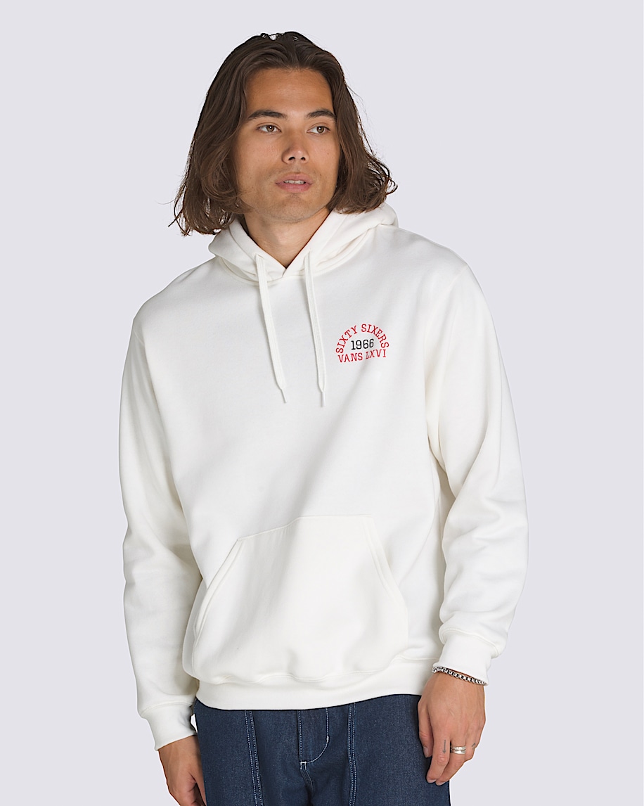 Skull Reaper Frat LXVI Pullover Hoodie in White | Vans Skull Reaper Frat LXVI Pullover Hoodie in White | Vans