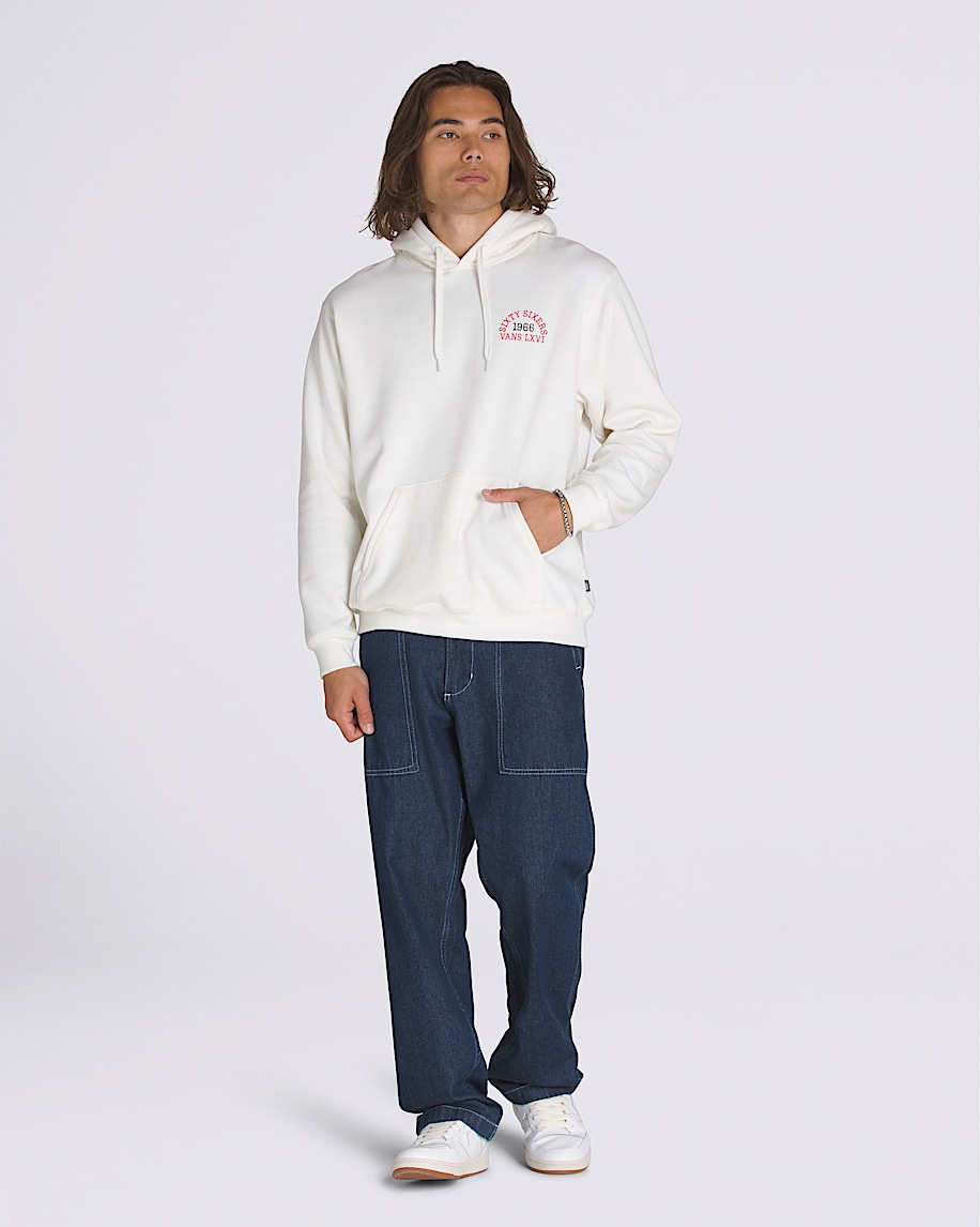 Skull Reaper Frat LXVI Pullover Hoodie in White | Vans Skull Reaper Frat LXVI Pullover Hoodie in White | Vans
