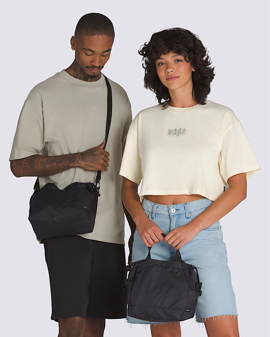 Its A Mini Cinch Bag in Black | Vans