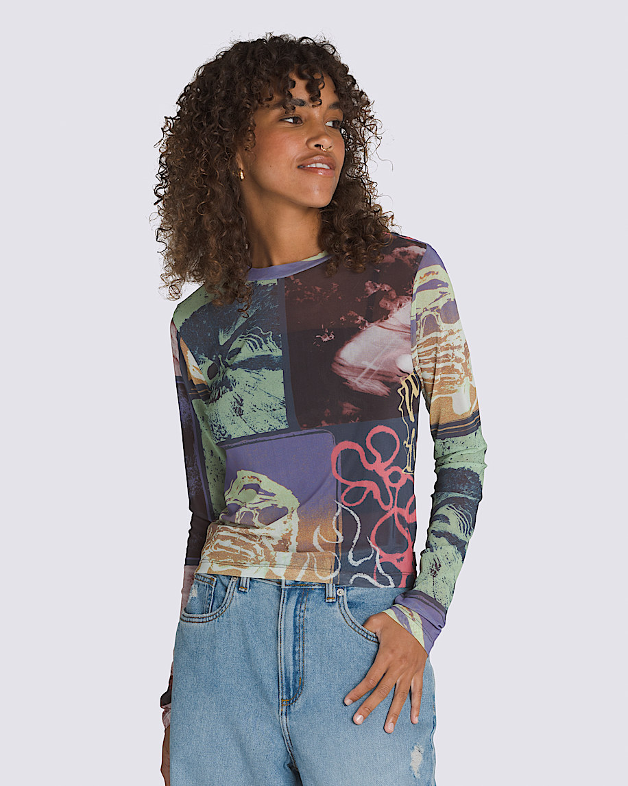 Ludlow Mesh Long Sleeve Top - 2