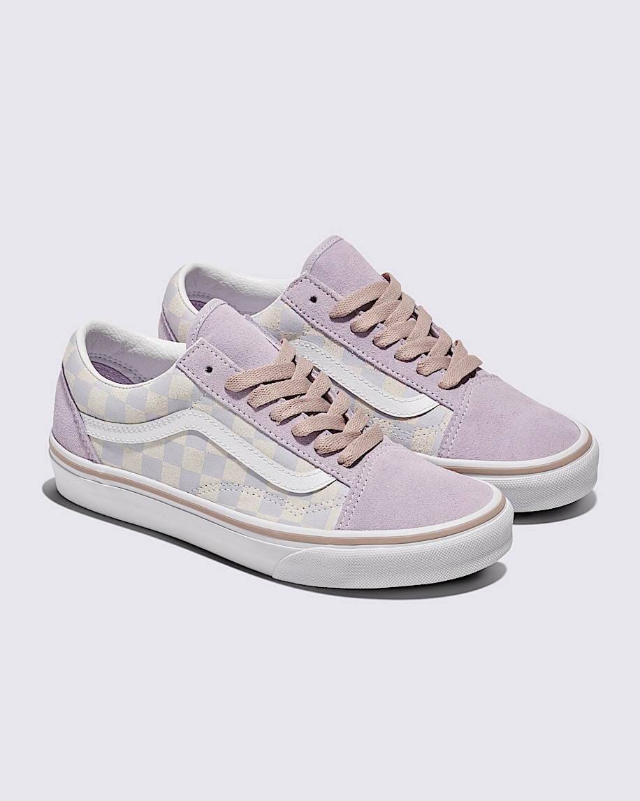 爆売り！ Shoe Checkerboard Suede Skool Old in Lavender Haze Evening ピンズ・ピンバッジ・缶バッジ