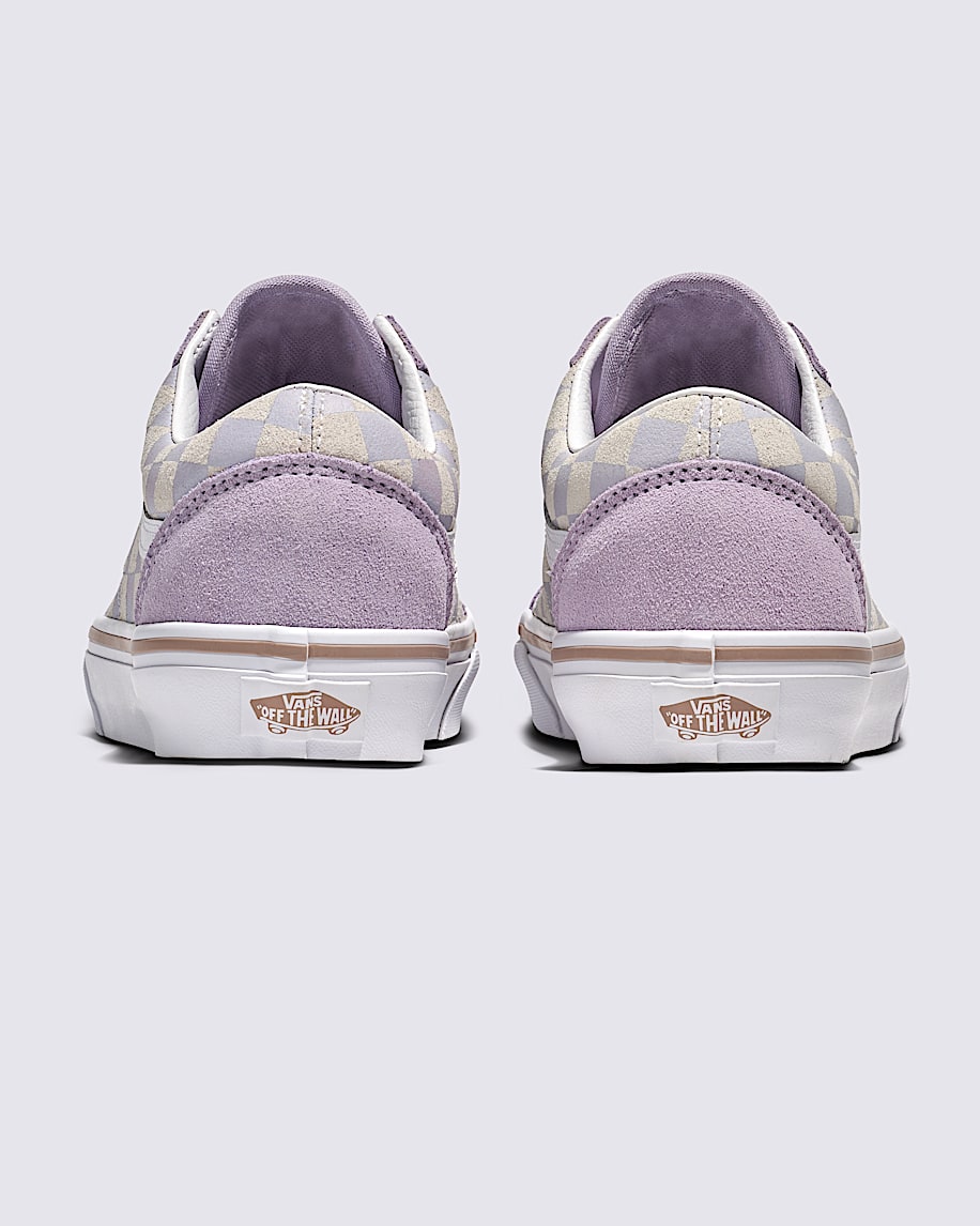Old Skool Checkerboard Shoe in Evening Haze Lavender / Grey Old Skool Checkerboard Shoe in Evening Haze Lavender / Grey