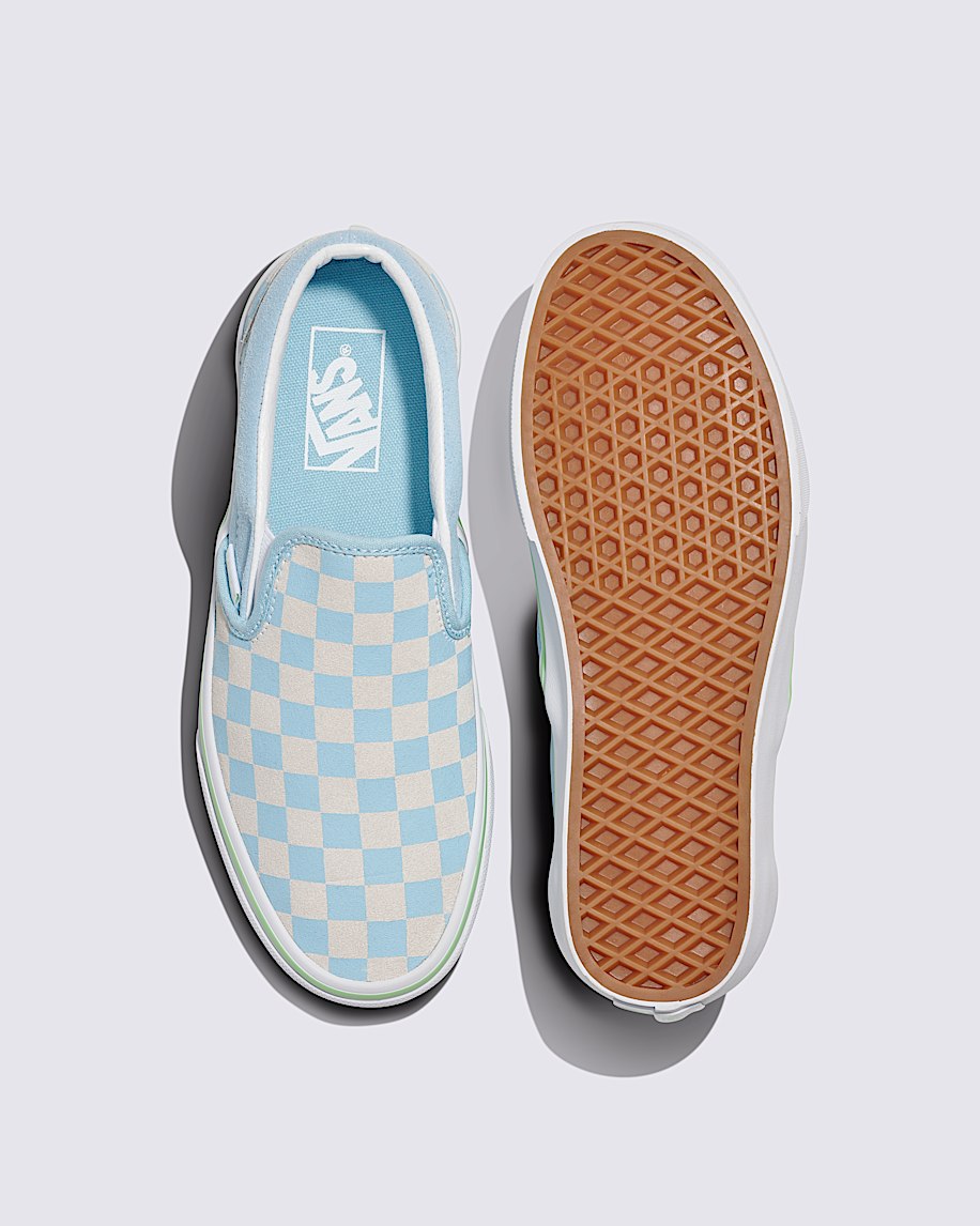Classic Slip-On Suede Checkerboard Shoe - 3