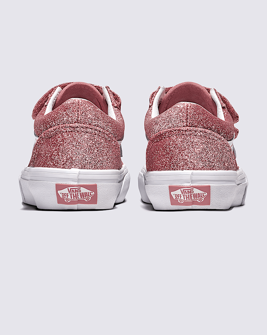 Little Kids Old Skool V Glitter Shoe - 4