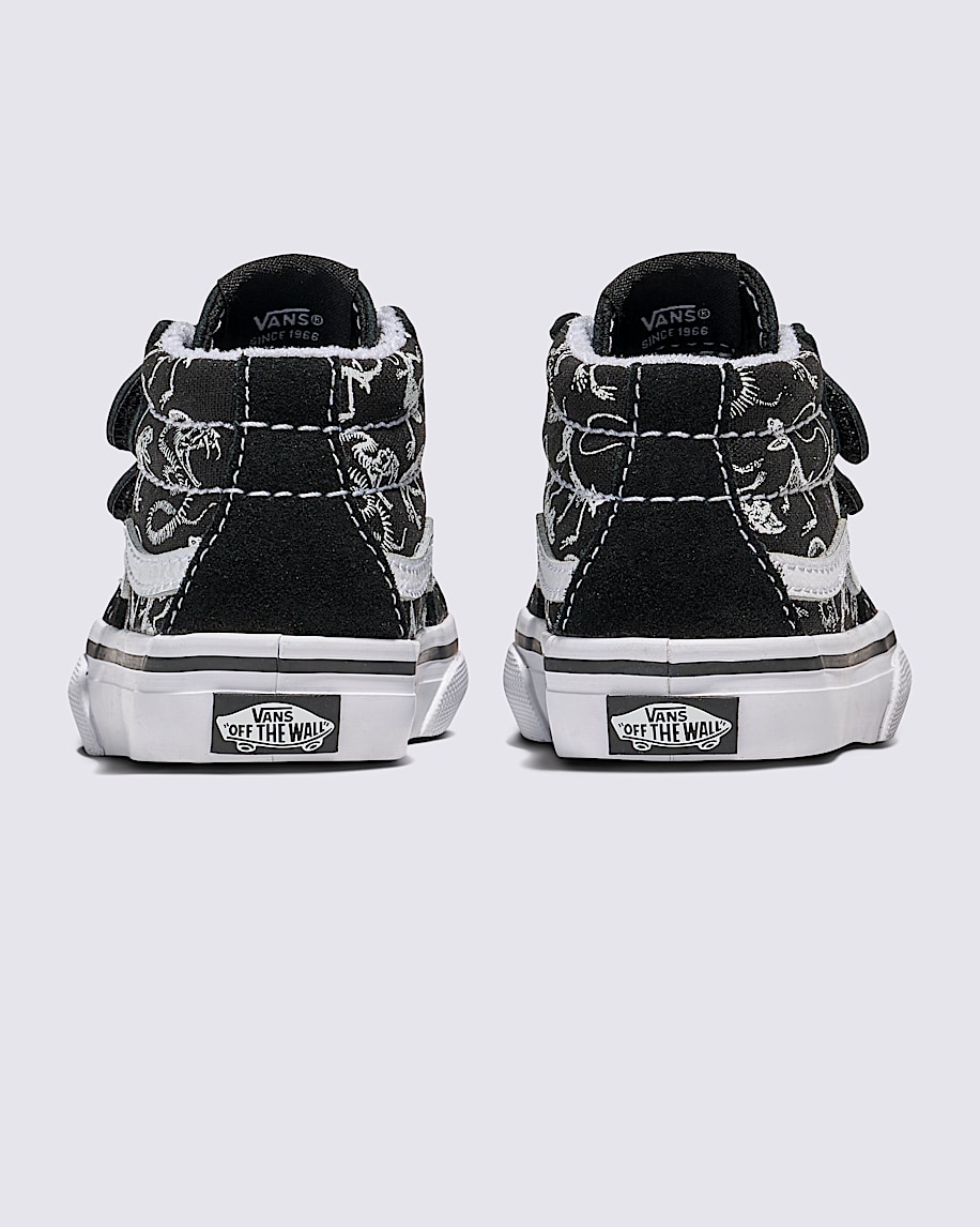 Toddler Sk8-Mid Reissue V Skeletons Shoe - 4