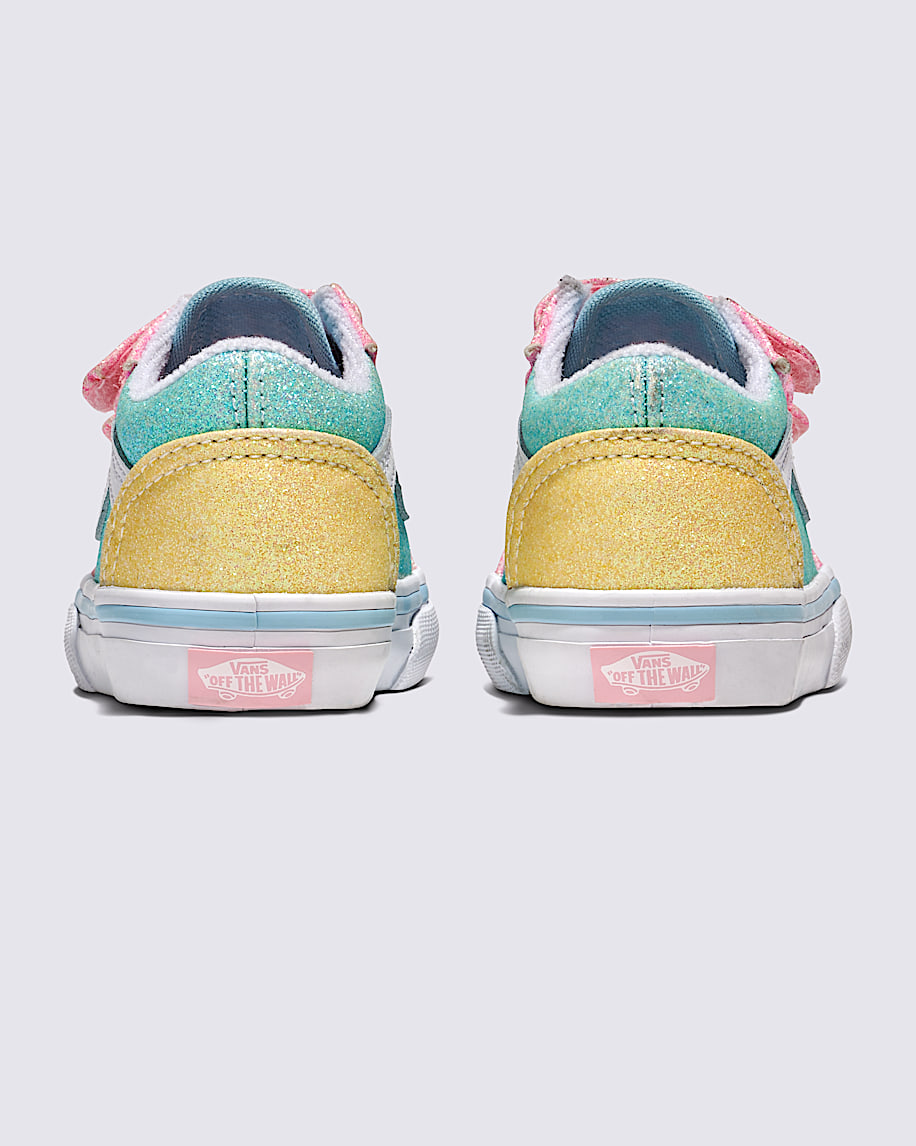 Toddler Old Skool V Glitter Shoe - 4
