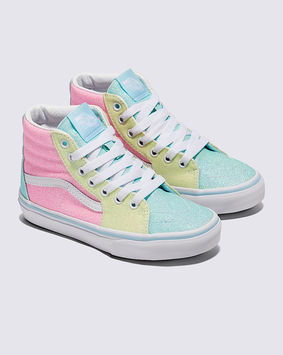 完璧わいふによる Kids Little Sk8-Hi Yellow / Pink Pastel in Shoe Glitter チャーム