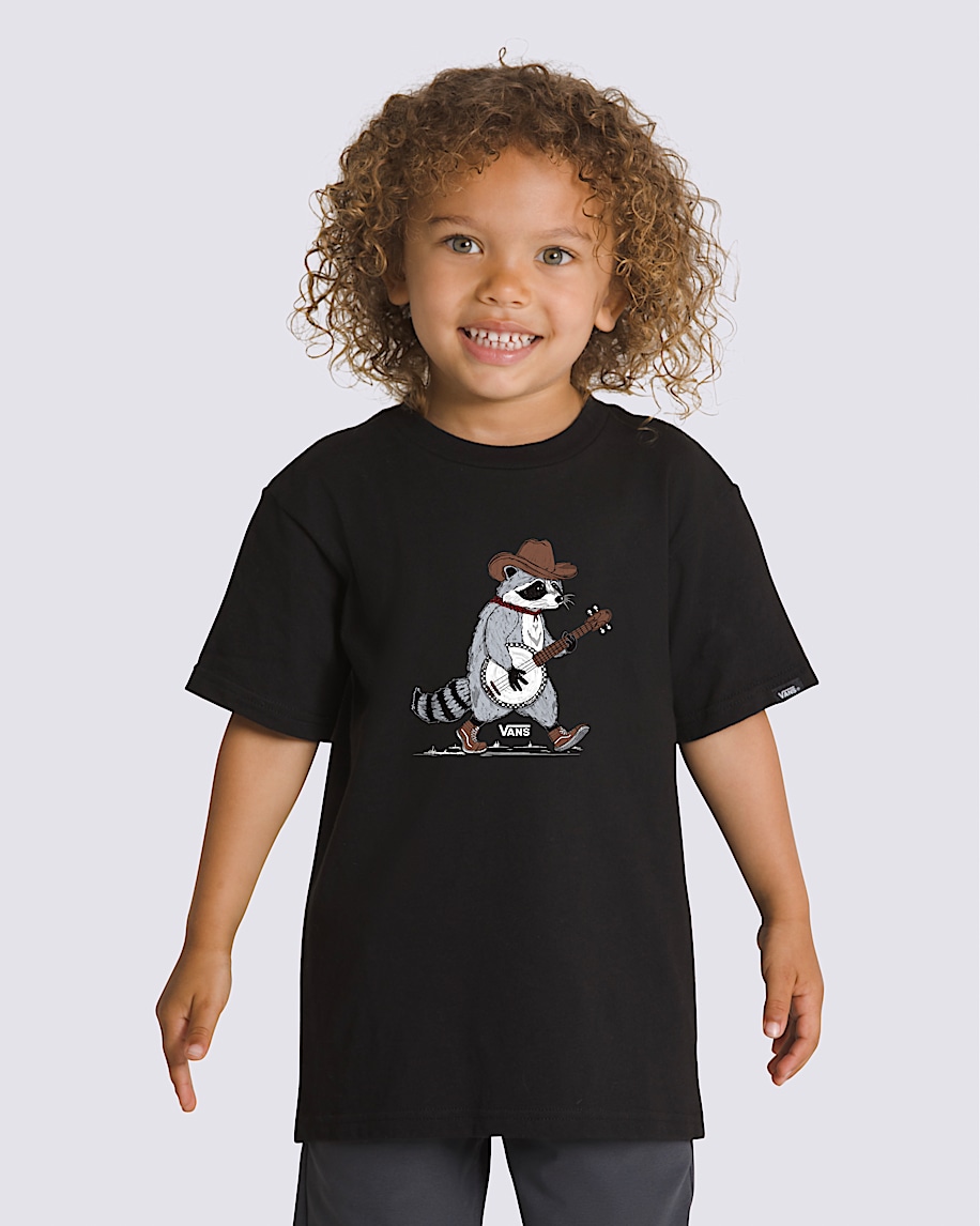 Little Kids Raccoon Banjo T-Shirt - 2