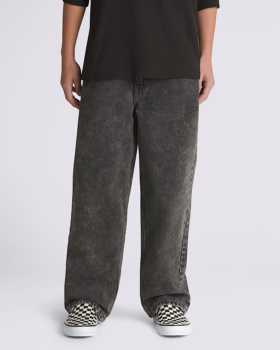 Kids Check-5 Baggy Denim Pants - 2