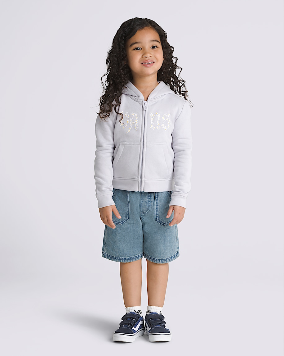 Little Kids Daisy Break Full Zip Hoodie - 4