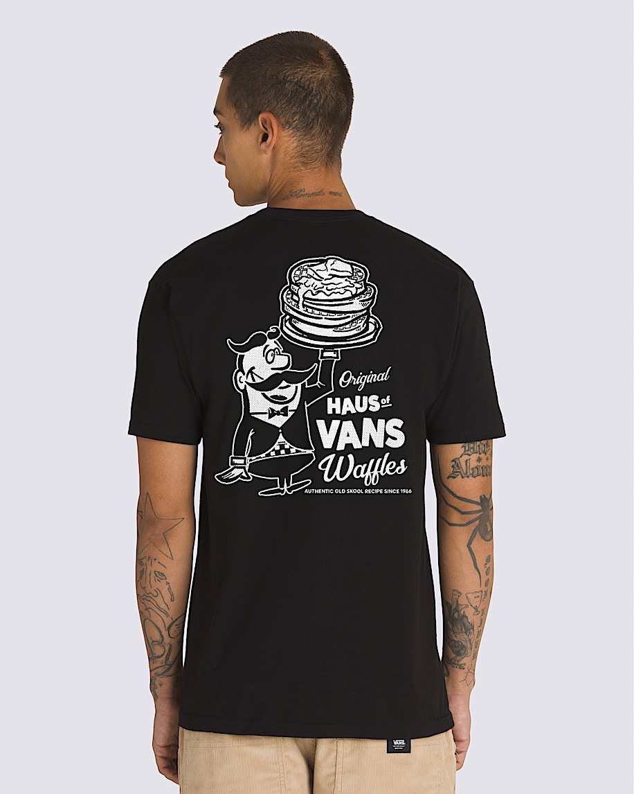 VANS 関税込 ハイ ストレッチ Tシャツ High Stack T-Shirt in Black | Vans
