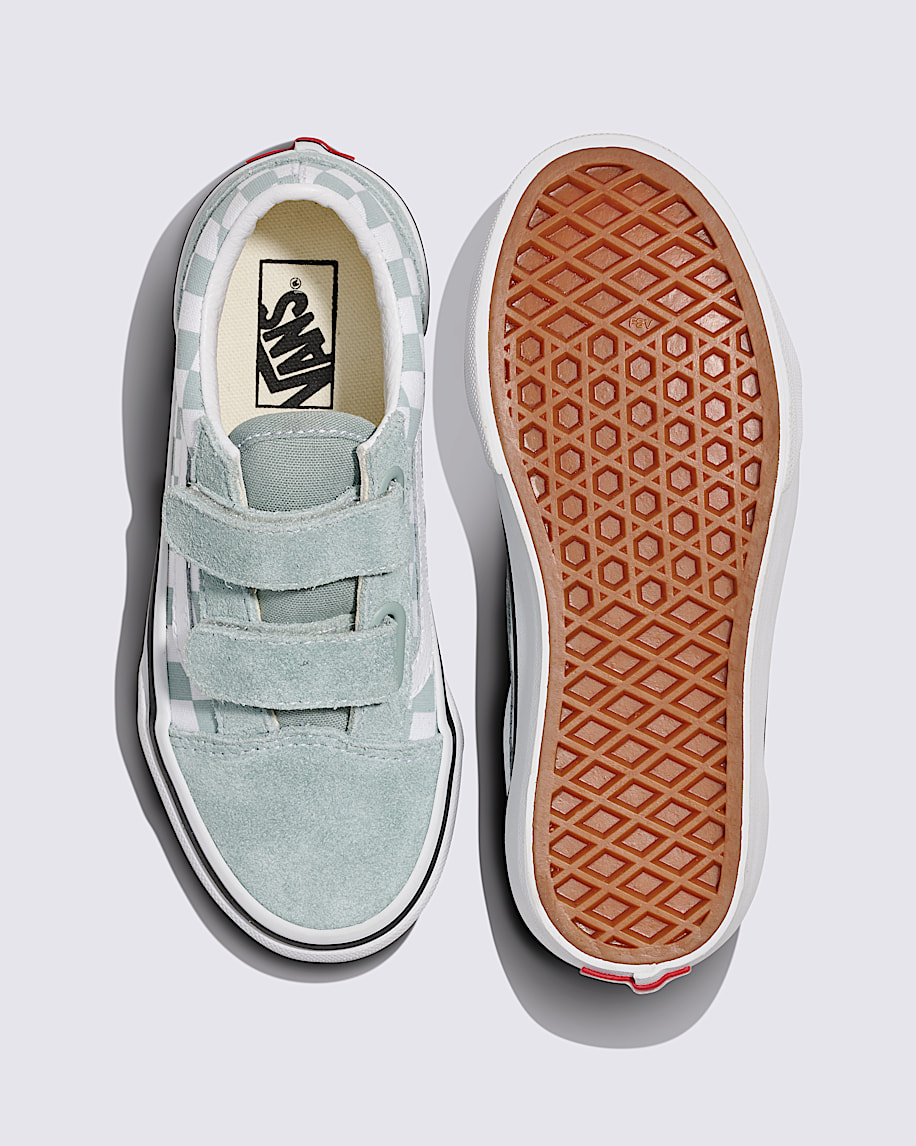Little Kids Old Skool V Checkerboard Shoe - 3