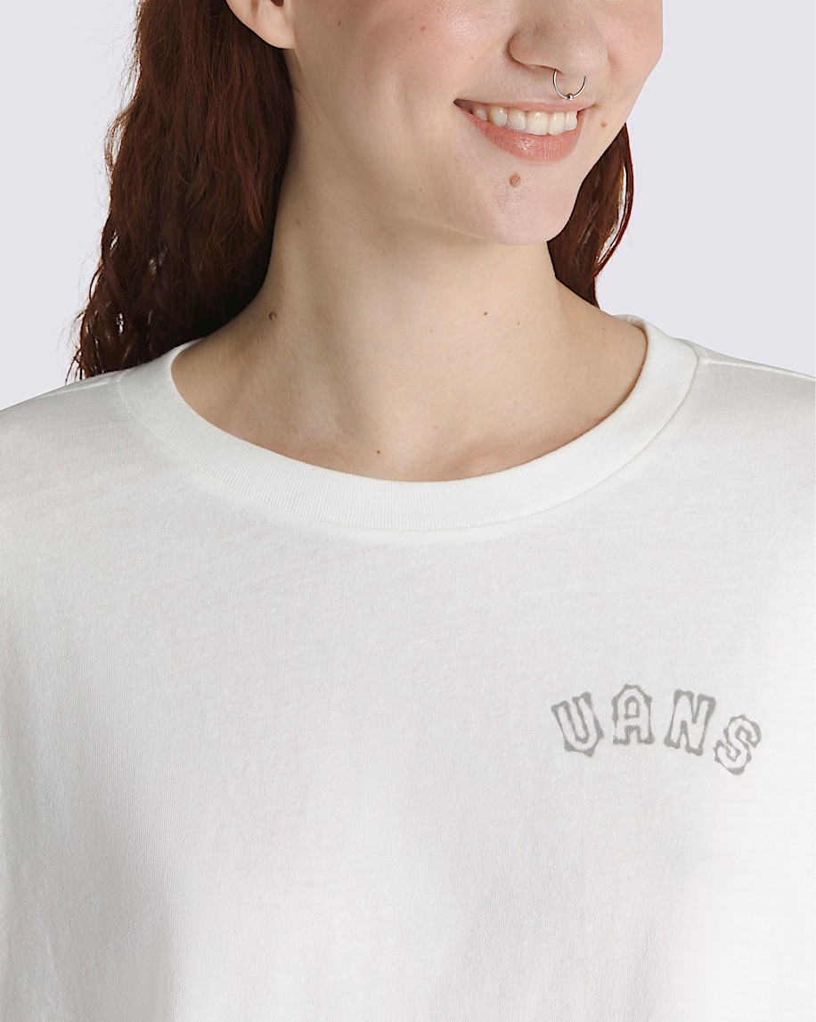 Makeshift Relaxed Crop T-Shirt in White | Vans
