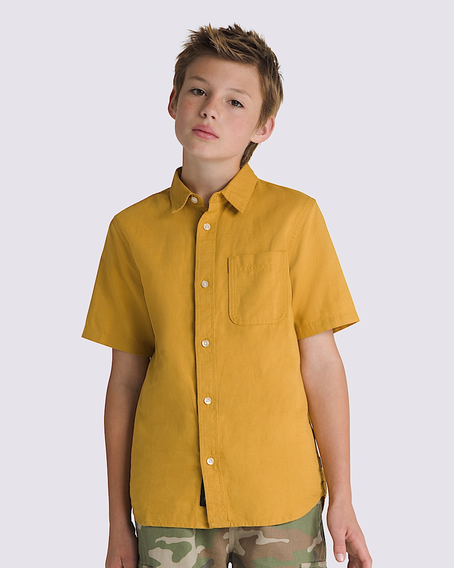 完成品 Kids Lawson Shirt in Harvest Gold Yellow | Vans トップス