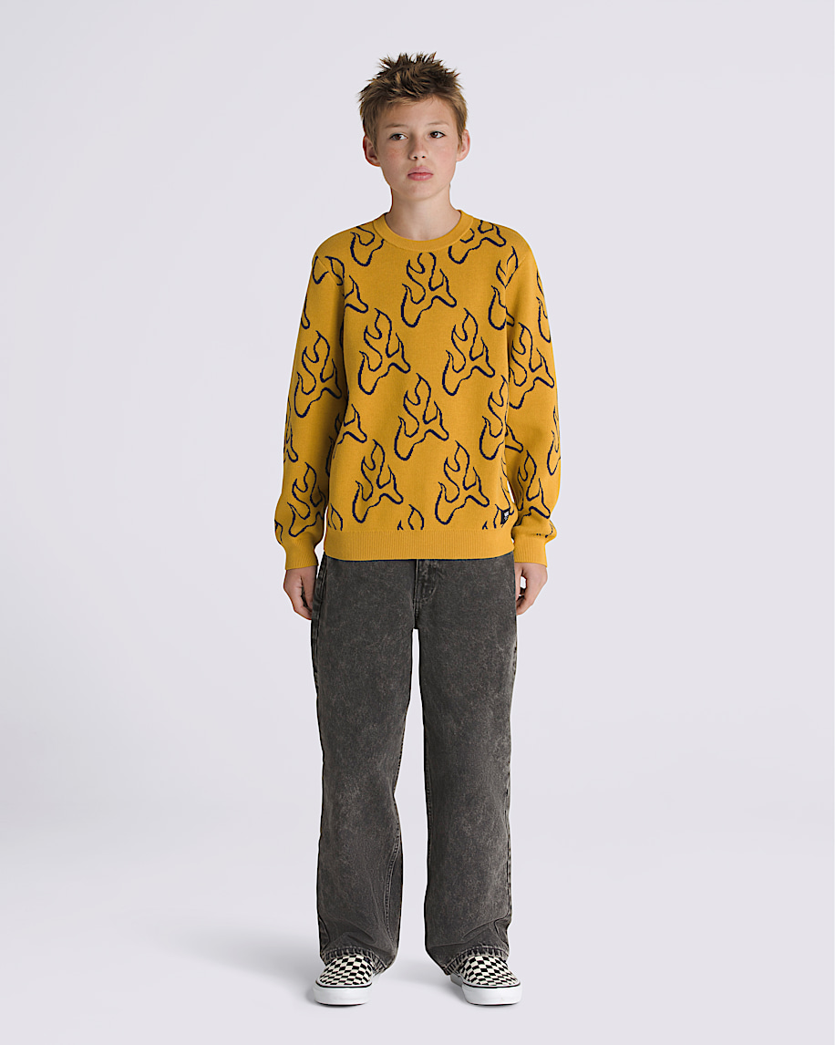 Kids Blaze Crew Sweater - 4