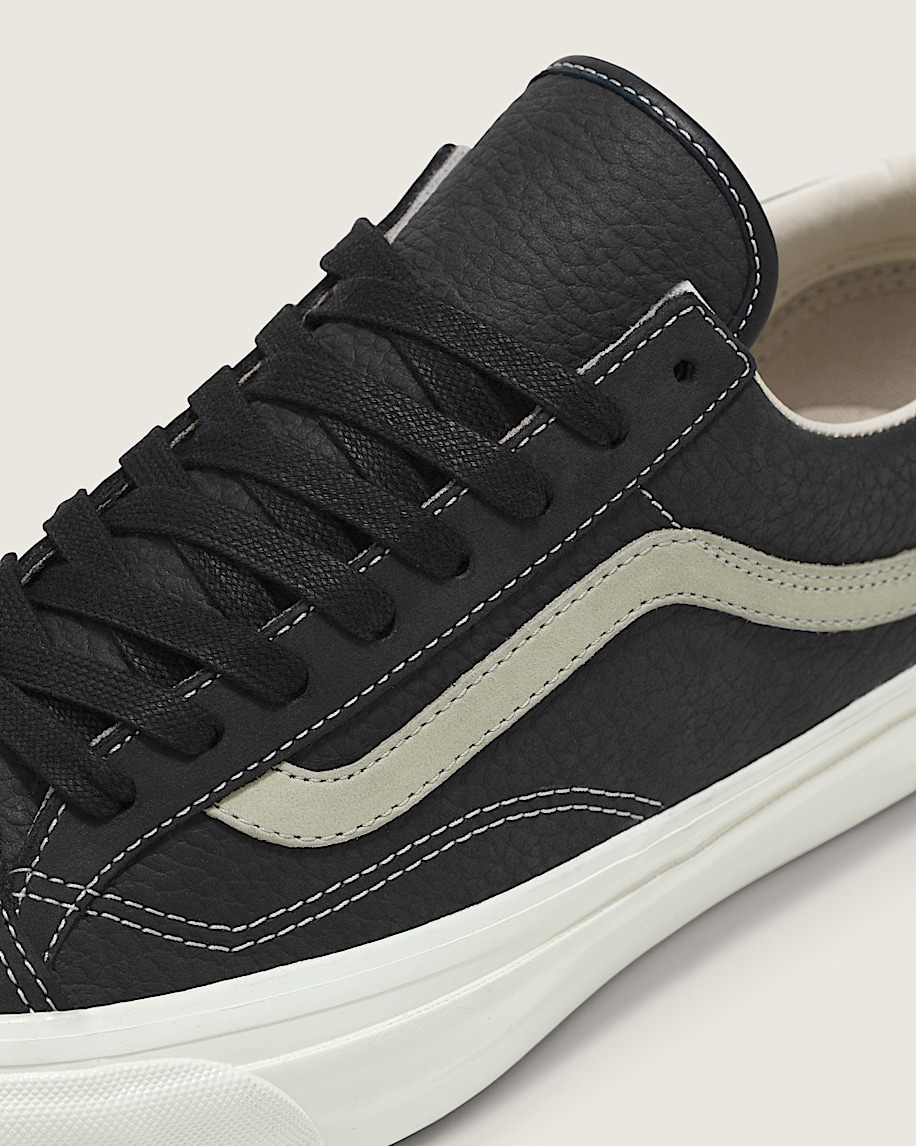 高級ブランド Skool Old Premium Leather Vans | Black in Shoe 靴